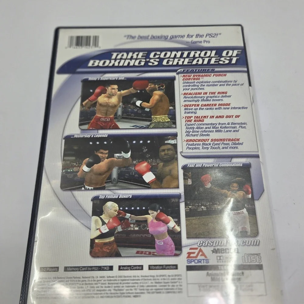 Knockout Kings 2001 PS2 PlayStation 2 Game EA Sports Complete CIB Manual